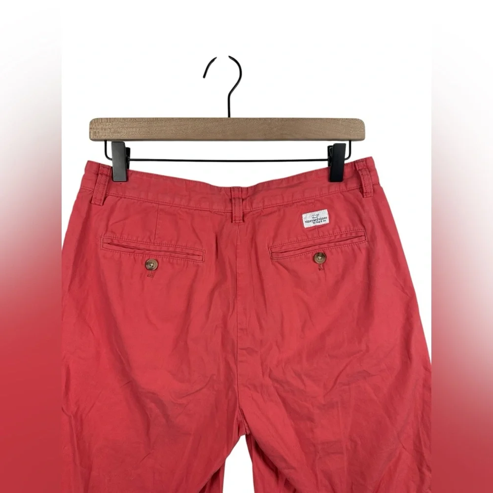 Vineyard Vines Men’s Breaker Shorts Pink Size 30 Cotton Chino Casual‎ Preppy